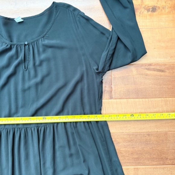 OLD NAVY Soft-Woven Keyhole Swing Dress Sz L Black‎ - Picture 7 of 11